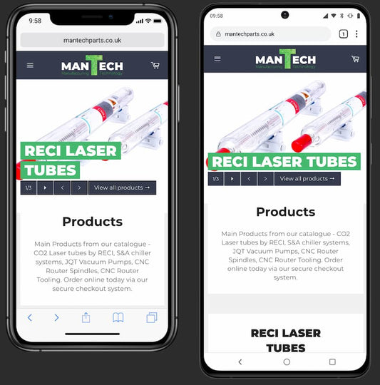 Buy machinery parts online at www.mantechparts.co.uk