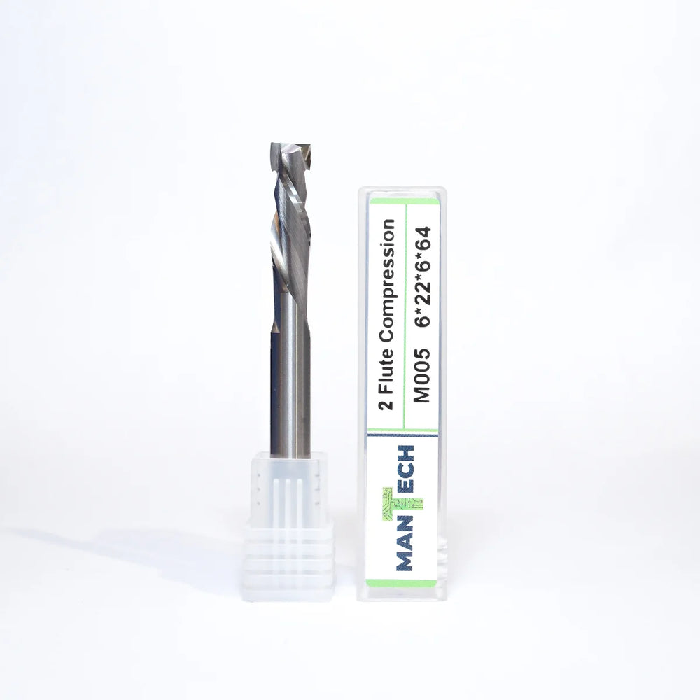 Double Flute -Compression Spiral CNC Router Tool Cutter Bit