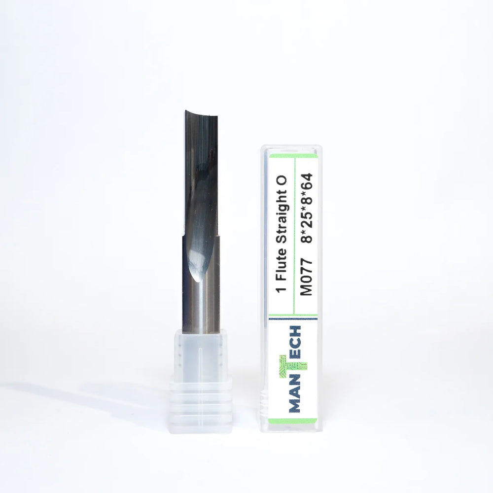 Single Flute - Solid Carbide Straight CNC Router Tool Cutter Bit