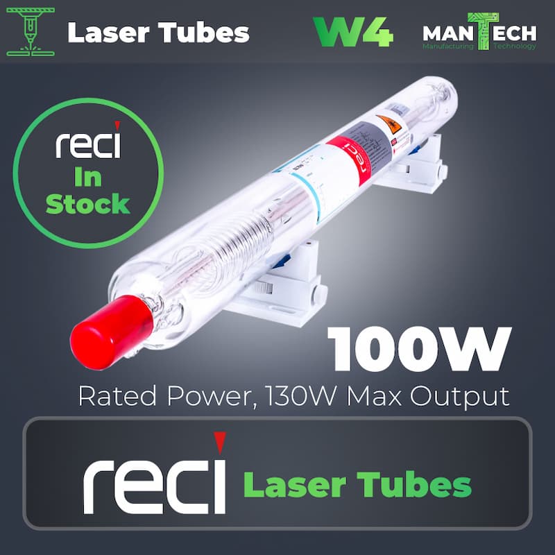 RECI W4 Laser Tube 100W 1400mm Length UK